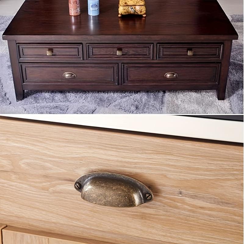 24 шт. антикварные латунные ручки для ящиков, ручки для шкафов, винтажные ручки для кухонного шкафа, комода, ящика, ручки мебели с винтами