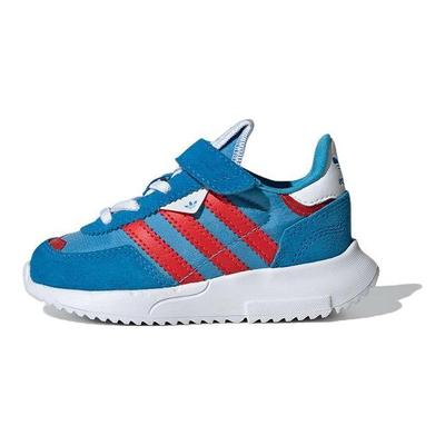 Originals Retropy F2 CF EL Кроссовки спортивные повседневные на липучке, нескользящие, износостойкие, легкие, с низким верхом, для ходьбы, детская обувь, сине-красные GX9217
