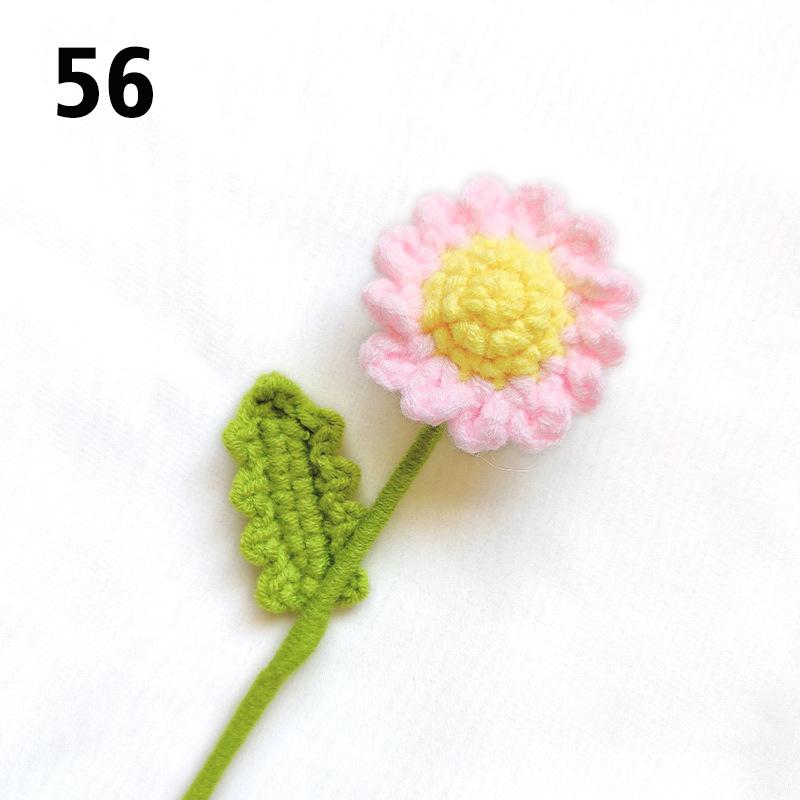 Подарок на День Учителя Подсолнух Вязаный Цветок Вязаный Цветок Ручной Работы Букет Домашний