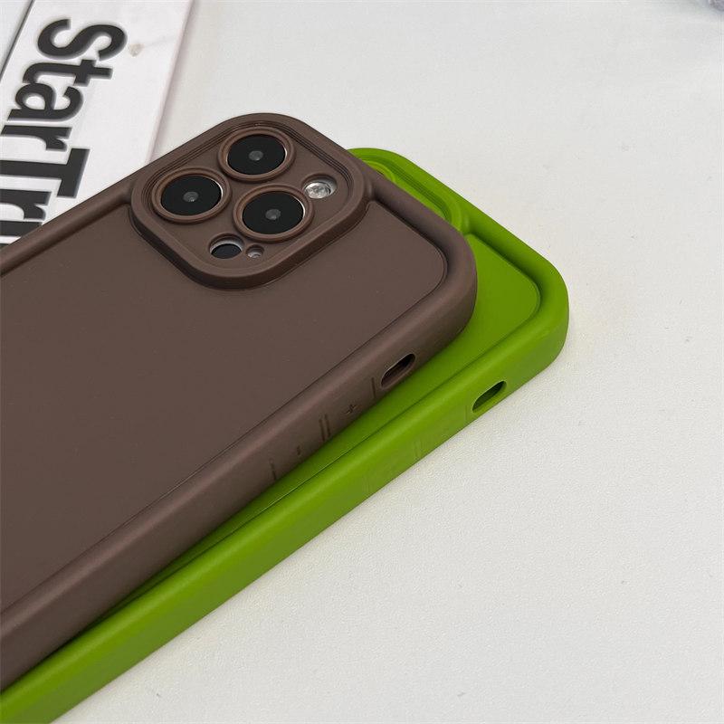 Простой однотонный матовый мягкий силиконовый чехол для iPhone 15, 14, 13, 12, 11 Pro Max XR XS 7 8Plus, комплексные чехлы для защиты от падения с высоты