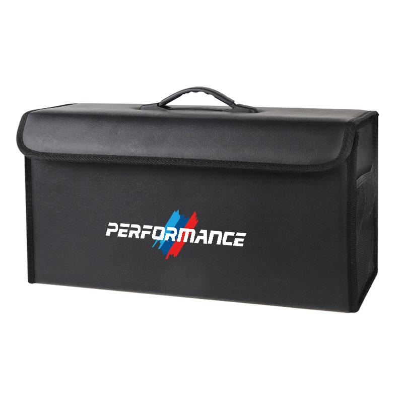 CDKO4 Leather Car Trunk Collapsible Organizer Foldable Storage Box For BMW X1 X2 X3 X5 X4 X6 X7 G30 G20 G32 G11 G12 F40 F30 Stickers