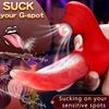 2-in-1 Realistic Tongue Vibrator & Clitoris G-Spot Stimulator - 10 Sucking Modes, USB Rechargeable