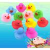 12 Pcs Colorful Baby Children Bath Toys Cute Rubber Squeaky Duck Ducky