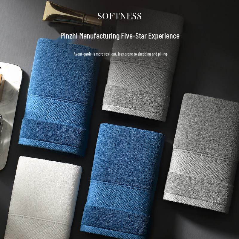 7A Antibacterial Pure Cotton Towel - Absorbent, Lint-Free, Odor-Resistant, Thickened Face Towel for Adults