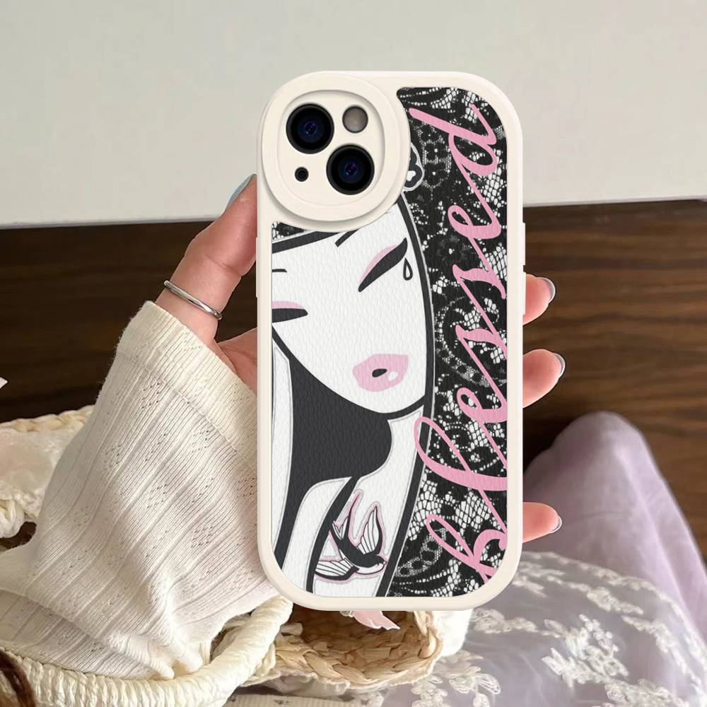 Модный бренд T-Tokidoki Кожаный чехол для телефона Для IPhone 16 15 14 17 Pro Max 11 12 Mini Plus Мягкий корпус