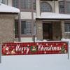 Christmas Banner Bright Color Durable Lightweight Yard Decoration