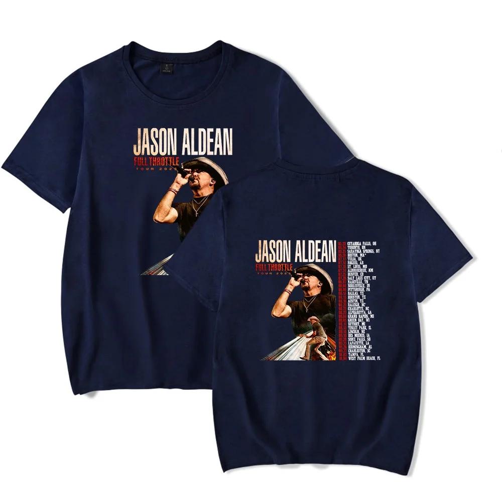 Jason Aldean Full Throttle Tour 2025 TShirt Merch Summer For WomenUnisex Unisex Short Sleeve Tshirt Fashion Streetwear