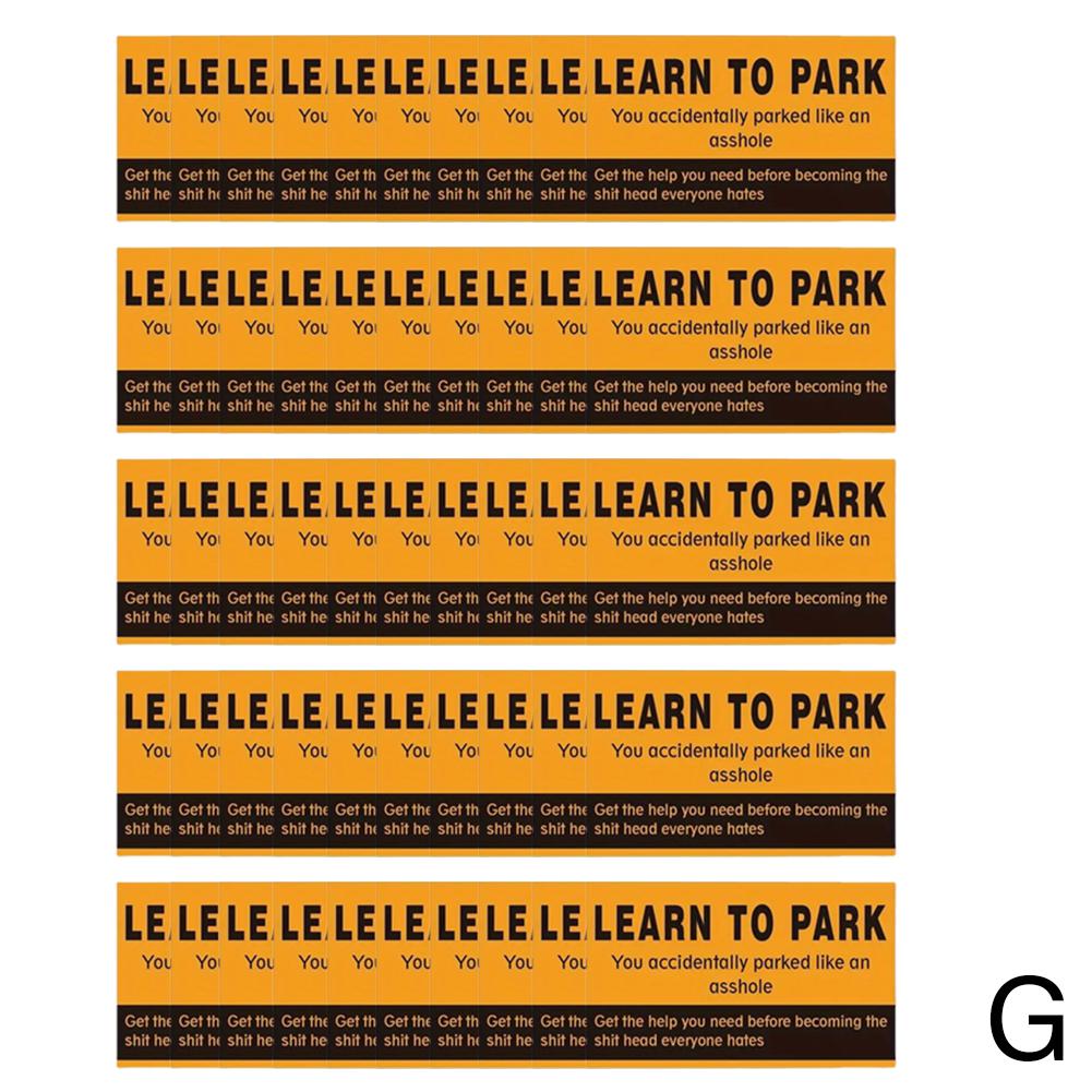 Плохие парковочные карточки, вы припарковались как идиот, визитные карточки 3,15*3,54"/3,5*2" для забавного розыгрыша за нарушение правил парковки, кляп 50 R4W6