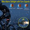 Elecpow Smart Bike Taillight Bike Anti Theft Alarm Horn With Remote Rechargeable Waterproof Bicycle Rear Lamp With Turn Signals