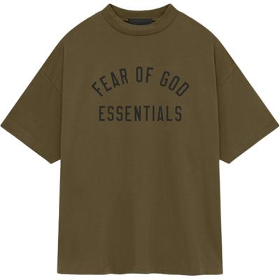 Джерси Essentials Crewneck Tee Оливковый Мужской Топ Зеленый 125BT244194F