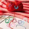 Love Heart Metal Painted Stitch Markers for Knitting and DIY Yarn Projects