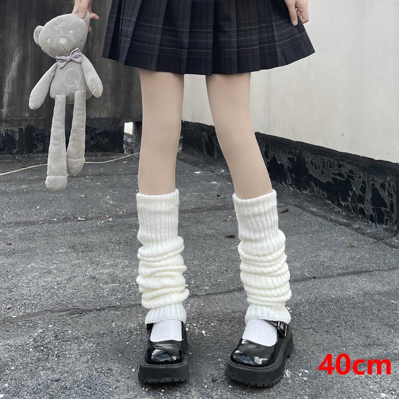 Y2K женские гетры японские длинные носки в стиле Лолиты шерстяные вязаные чехлы для ног утеплители для рук осень-зима вязаные крючком носки манжеты для сапог