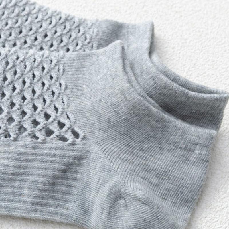 1/5 пар Женские модные дышащие повседневные носки до щиколотки с забавной сеткой, хлопковые короткие носки для женщин