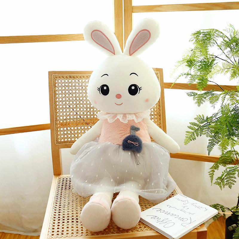 Rabbit Skirt Plush Toys Stuffed Dolls Sofa Room Decoration Kids Girl Gifts