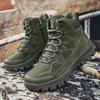 TUINANLE Men Boots Waterproof Leather Outdoors Camping Hiking Shoes Fishing Hunting Sneakers Male