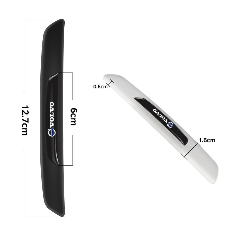 4Pcs Rubber Anti Collision Strip Car Door Rearview Mirror Protector Stickers For Volvo XC90 V90 V60 XC60 V40 S80 S60 S90 C40 XC4