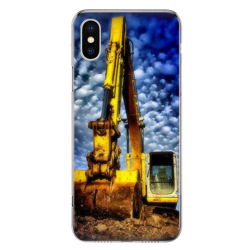 Чехол для телефона «Экскаваторная техника, бульдозер, человек» для Apple iPhone 11 12 13 14 Pro 7 XR X XS Max 6 6S 8 Plus + Mini 5 SE