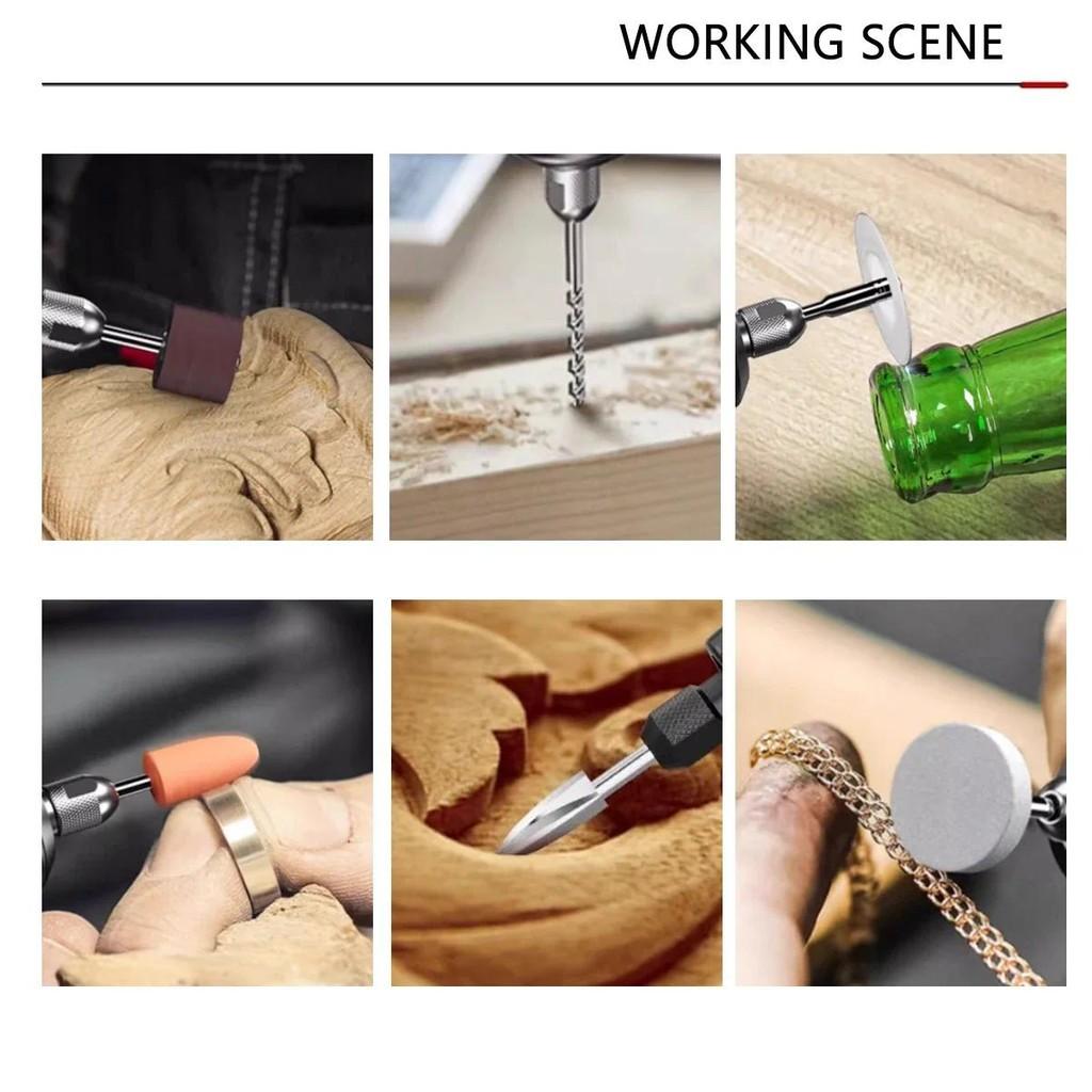 6 Variable Speed Grinding Polishing Electric Drill Carving Machine Cordless Electric Engraver Portable Mini Rotary Tool