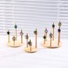 Sturdy Solid Wood Jewelry Display Stand Accessory for Rings Watches Bangles Organizers Storage Tray Showcase Prop