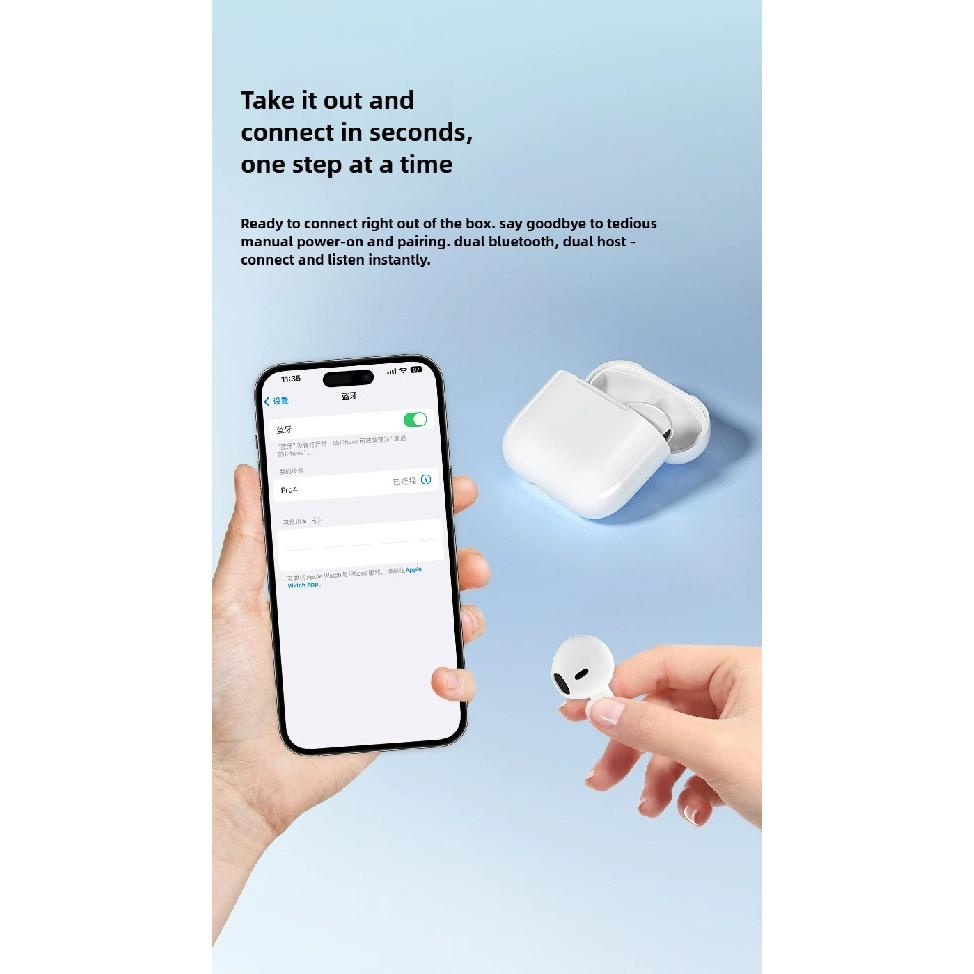 Беспроводные наушники Air Pro4 Bluetooth 5.3, внутриканальные, подходят для спорта, игр и офисной работы, совместимы со всеми ушами