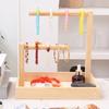 With Hooks Key Storage Rack Wooden Bathroom Shelf Jewelry Display Plate Earrings Pendants