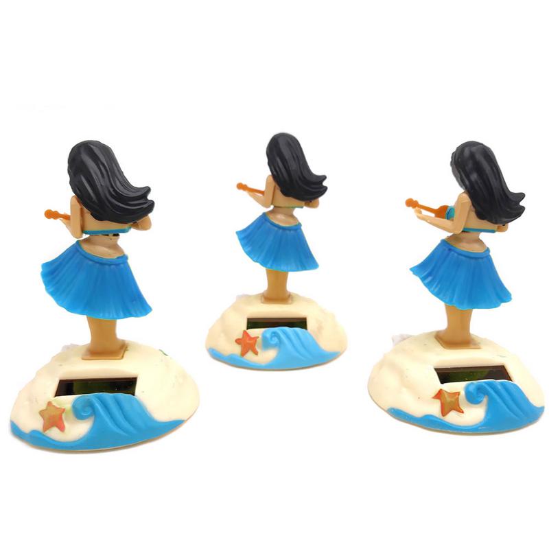 HulaGirl Dashboard Hawaii Dancing Girl Car Dashboard Decorations Solar Dancing Figure Toy Hawaiian Creative Home Table Decor
