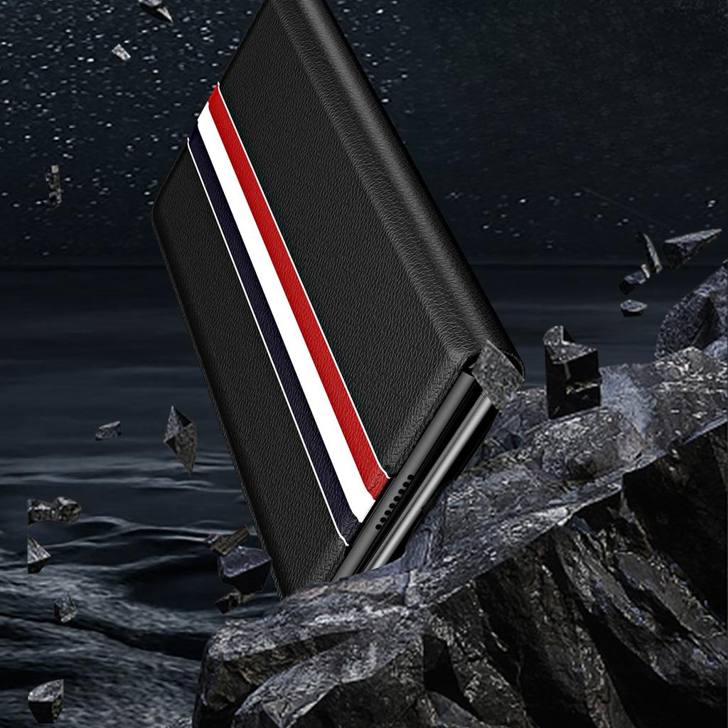 Кожаный чехол с защитой от падения с полным покрытием для Samsung Galaxy Z Fold 4 3 Fold3 Fold4 5G Fold5 Fold2 Fold 2 5 со слотами для карт телефона Funda