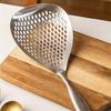 SUS304 Stainless Steel Big End Colander, Pepper Spoon, Food Spoon, Kitchen Household Lo Mein Dumpling Cooking Spoon