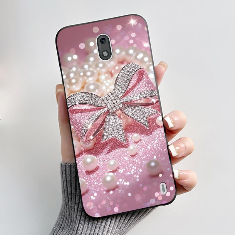 Чехол для Nokia 2 2.1 2.2 3 3.1 Чехол Эстетичный Модный Милый Кот Ударопрочный Задняя крышка Черный Тонкий Мягкий ТПУ Силиконовый Чехол для телефона