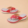 2025 New Independent Station 2025 Metal Buckle Beach Sandals Women's Summer Wedge Fashion Casual Women's Comfort