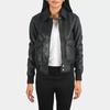 Stylish Women Handmade Black Handmade Biker Casual Real Lambskin Leather Jacket