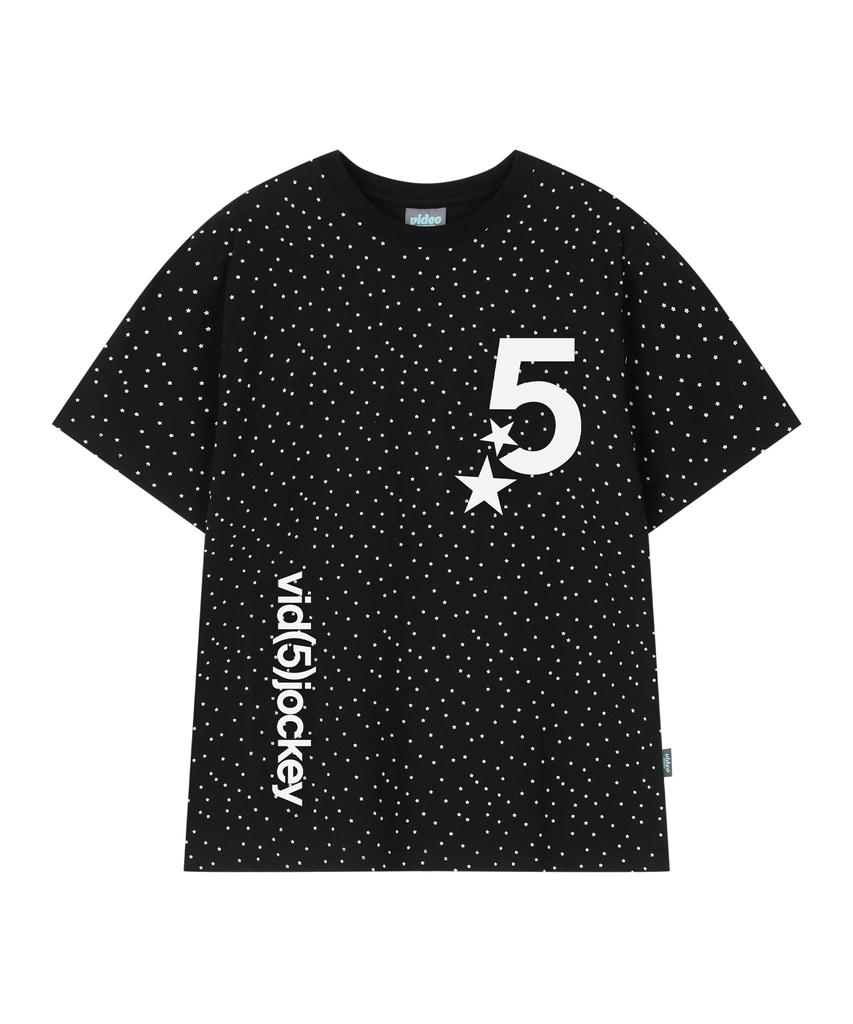 VIDEO JOCKEY Number 5 T-Shirt [Black]