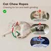 3 шт. Игрушки для кошек, жевательные веревки, безопасная игрушка для чистки зубов для домашних котят