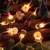 1pc Christmas Atmosphere Light String with Snowman & Tree & Santa Claus 10/20 LED Fairy Lamp For Home Indoor Xmas Decor