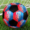Olympique Lyon Soccer Ball Size 5 Colorful Machine Stitched PVC Competition Ready Durable High-Bounce