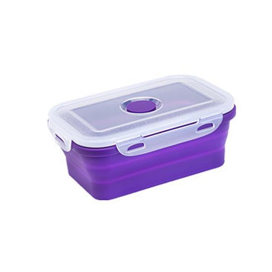 Силиконовый складной складной контейнер для обеда Bento Box, контейнер для хранения еды, салата