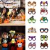 6pcs Bats Halloween Funny Glasses Pumpkin Pumpkin Glasses Ghost  Paper Glasses  Photo Booth Props
