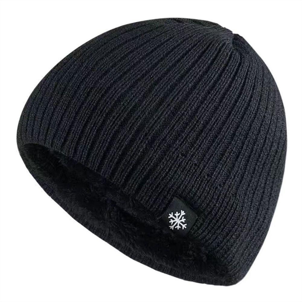 Вязаная Зимняя Вязаная Шапка Плюшевая Шапка Бини Новая Шапка Пуловер Женская Мужская