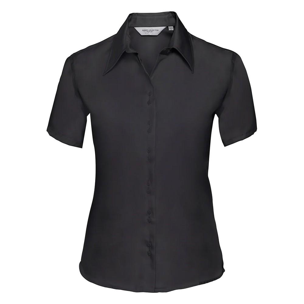 Russell Collection Womens/Ladies Ultimate Non-Iron Short-Sleeved Shirt
