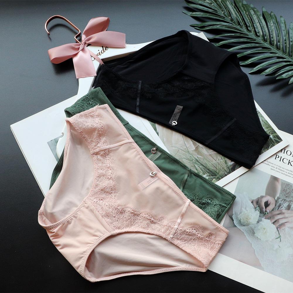 Lace Women's Panties Breathable Sexy Underwear Women's Hip Lift Low Waist Women's Briefs Large Size Panties