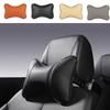 Car Neck Pillows Both Side Pu Leather 1pcs Pack Headrest For Head Pain Relief Filled Fiber Universal Car Pillow