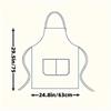 4pcs Adjustable Canvas Aprons with Pockets Comfort Fit for Cooking Chefs Waiters BBQs Hairdressers Easy Clean