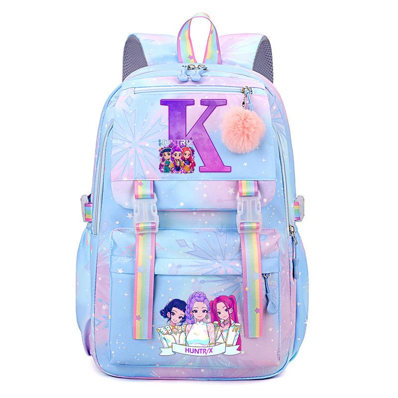 Kpop Demonunter Kids Backpack College Wind Large Capacity Student School Bag