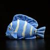 Cute Tropical Fish Atlantic Blue Tang Fish Plush Doll Simulation Marine Animal Plush Science Toys