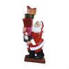 Santa Claus Figure Christmas Ornament Centerpiece Ideal for Office Shelf