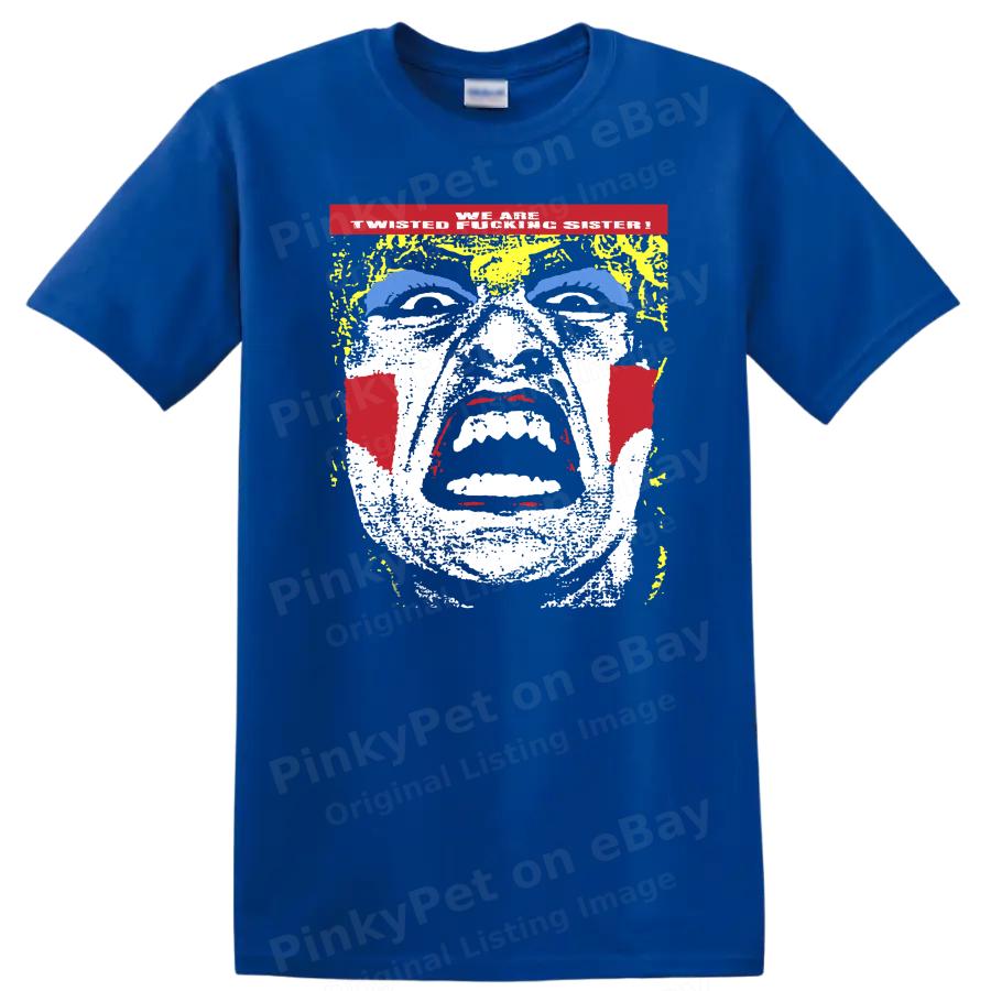Twisted Sister T Shirt Retro Graphic Tee Band Music Face Design Tee