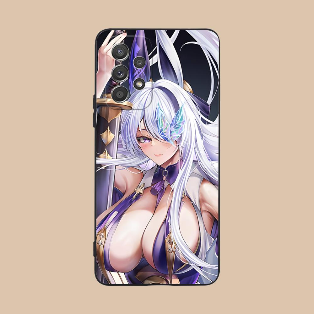 Матовый ТПУ чехол для мобильного телефона Azur Lane Unzen для Samsung Galaxy M55 54 42 35 34 33 32 23 22 15 14 13 12 F55 5G Цветная крышка