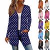 Women's Long Sleeve Cardigan Casual Jacket With Pockets Top