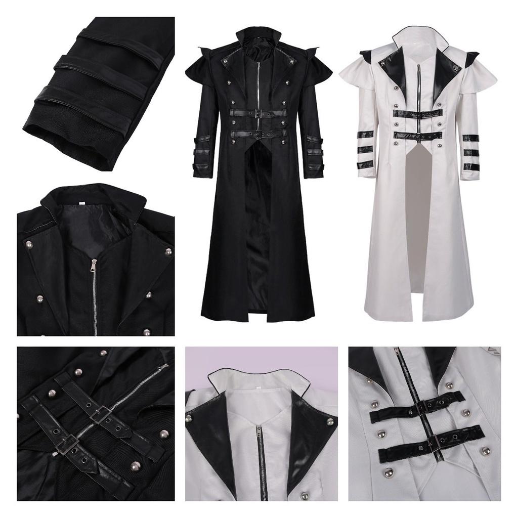 Ретро Длинное Шерстяное Пальто с Разрезом для Сценических Постановок и Модных Фотосессий