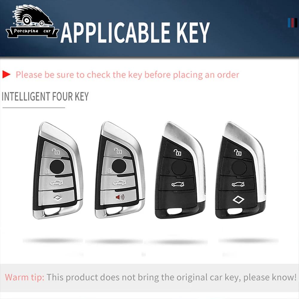 BBKJ7 PC plating Car Remote Key Case Cover Shell Fob For BMW X1 X3 X4 X5 X6 F15 F16 G30 G20 3 5 7 Series G01 G02 G05 G11 G32 F48 F39